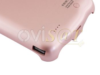 Batería externa 10000 mAh con funda Apple para iPhone 6 Plus / para iPhone 6S Plus / para iPhone 7 Plus / Iphone 8 Plus, rosa